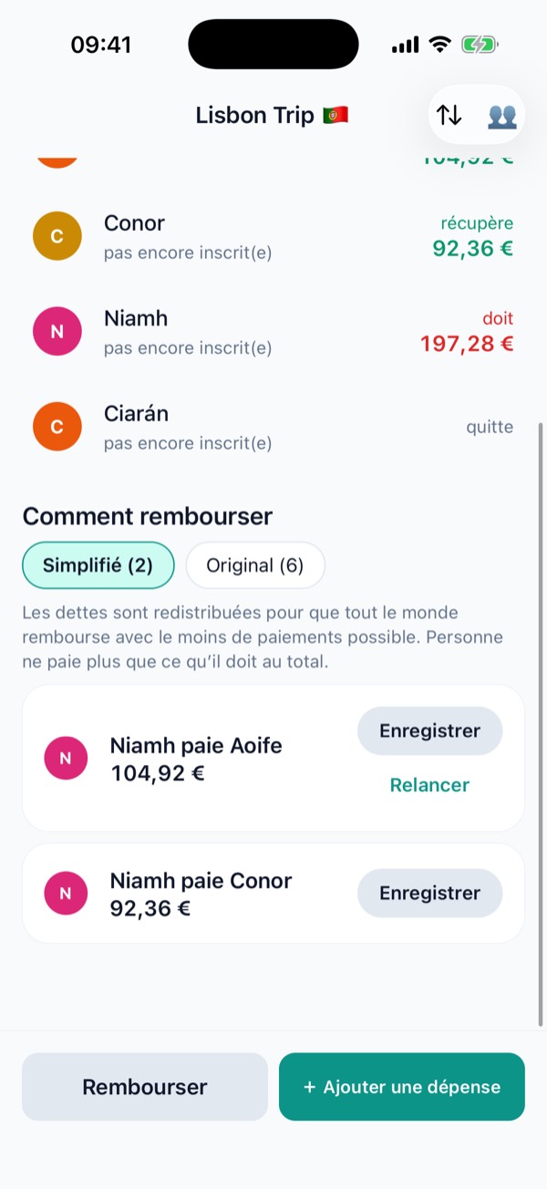 Plan de remboursement simplifié